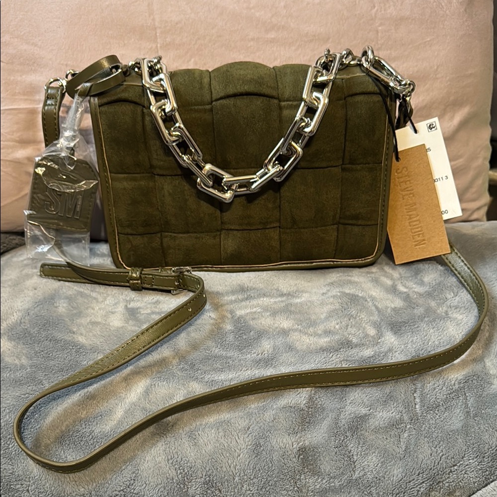 Steve Madden Olive Green Crossbody Bag NWT
BUY IT NOW $50!